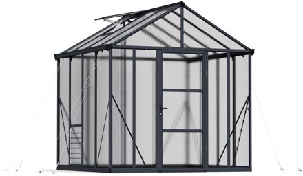 Tuinkas Glory 8x8 - Polycarbonaat 10mm - Grijs - 253x244x269cm