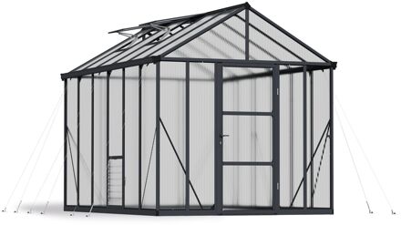 Tuinkas Glory Premium - Polycarbonaat 10mm - Grijs - 253x364x269cm