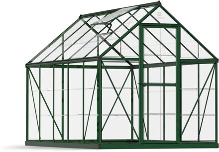 Tuinkas Harmony 6x10 - Polycarbonaat - Groen - 185x306x208 Cm