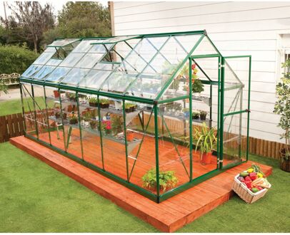 Tuinkas Harmony 6x14 - Polycarbonaat - Groen - 426x185x208 Cm