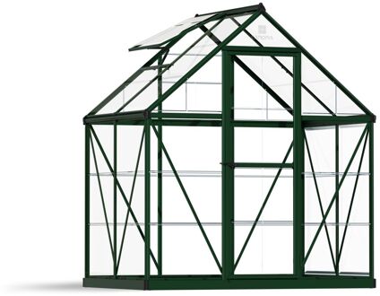 Tuinkas Harmony 6x4 - Polycarbonaat - Groen - 126x185x208cm