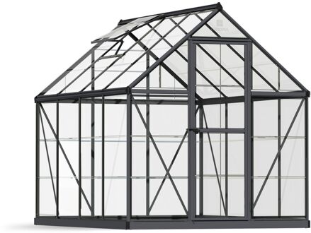 Tuinkas Harmony 6x8 - Polycarbonaat - Grijs - 185x247x208cm