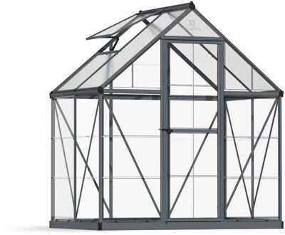 Tuinkas Hybrid 6x4 - Hybride - Grijs - 185x126x208cm