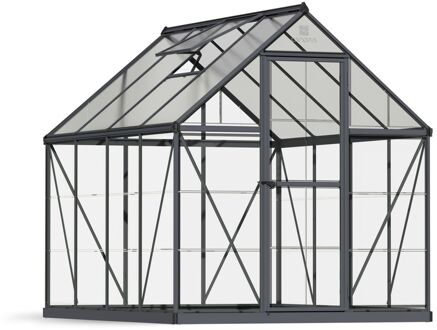 Tuinkas Hybrid 6x8 - Hybride - Grijs - 185x247x208cm