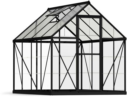 Tuinkas Hybrid 6x8 - Hybride - Zwart - 185x247x208cm