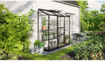 Tuinkas Ida 1300 - Veiligheidsglas 3mm - Zwart - 193x69x182cm