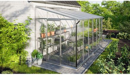 Tuinkas Ida 7800 - Veiligheidsglas 3mm En Polycarbonaat 6mm - Aluminium - 387x201x221cm