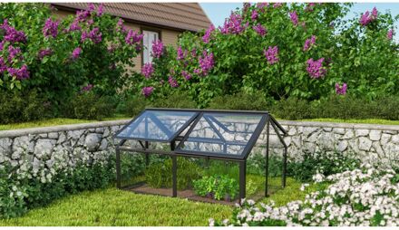 Tuinkas Jordi - Veiligheidsglas - Zwart - 89x124x71cm