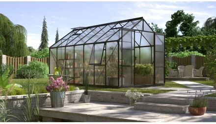 Tuinkas Jupiter 11500 - Polycarbonaat 6mm - Zwart - 257x445x248cm