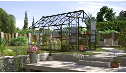 Tuinkas Jupiter 11500 - Veiligheidsglas 3mm - Zwart - 257x445x248cm