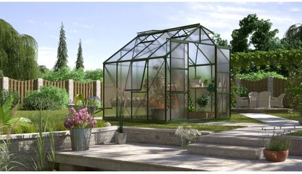 Tuinkas Jupiter 6700 - Polycarbonaat 4mm - Smaragd - 257x258x248cm