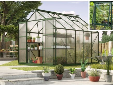 Tuinkas Jupiter 8300 - Polycarbonaat 6mm - Smaragd - 257x321x248cm