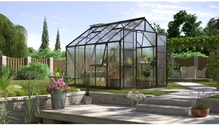 Tuinkas Jupiter 8300 - Polycarbonaat 6mm - Zwart - 257x321x248cm