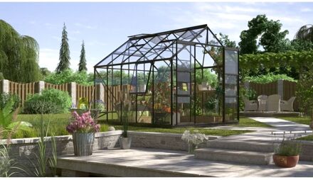 Tuinkas Jupiter 8300 - Veiligheidsglas 3mm - Zwart - 257x321x248cm