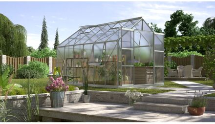 Tuinkas Jupiter 9900 - Polycarbonaat 4mm - Aluminium - 257x383x248cm