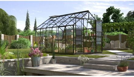 Tuinkas Jupiter 9900 - Veiligheidsglas 3mm - Zwart - 257x383x248cm