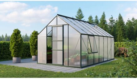 Tuinkas Meridian 1 11500 - Polycarbonaat 6mm - Smaragd - 257x445x232cm