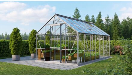 Tuinkas Meridian 1 11500 - Veiligheidsglas 3 Mm - Aluminium - 257x445x232 Cm