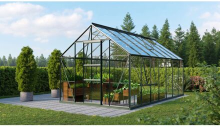 Tuinkas Meridian 1 11500 - Veiligheidsglas 3mm - Smaragd - 257x445x232cm