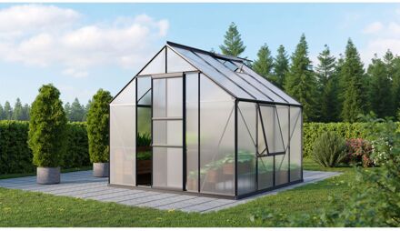 Tuinkas Meridian 1 6700 - Polycarbonaat 4mm - Zwart - 257x258x232cm