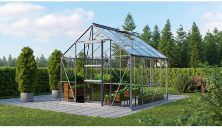 Tuinkas Meridian 1 6700 - Veiligheidsglas 3mm - Aluminium - 257x258x232cm