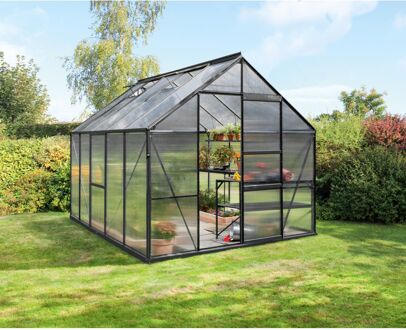 Tuinkas Meridian 1 8300 - Polycarbonaat 6mm - Zwart - 257x321x232cm