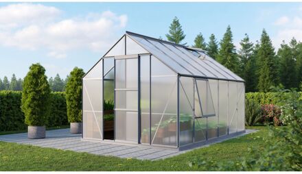 Tuinkas Meridian 1 9900 - Polycarbonaat 6mm - Aluminium - 257x383x232cm