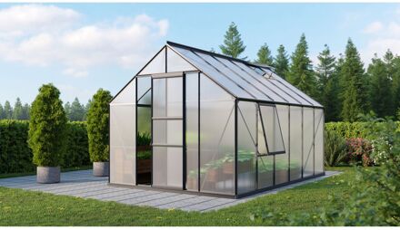 Tuinkas Meridian 1 9900 - Polycarbonaat 6mm - Zwart - 257x383x232cm