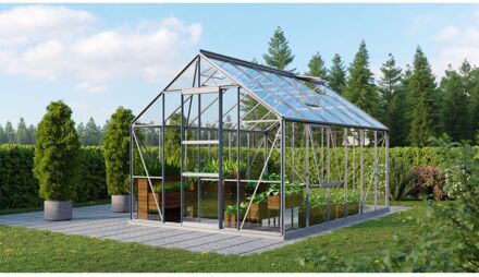 Tuinkas Meridian 1 9900 - Veiligheidsglas 3mm - Aluminium - 257x383x232cm