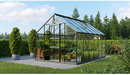 Tuinkas Meridian 1 9900 - Veiligheidsglas 3mm - Smaragd - 257x383x232cm