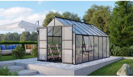 Tuinkas Meridian 2 11500 - Polycarbonaat 4mm - Zwart - 257x445x232cm