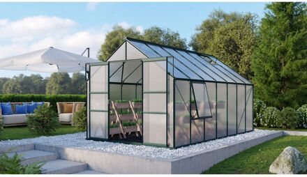 Tuinkas Meridian 2 11500 - Polycarbonaat 6mm - Smaragd - 257x445x232cm