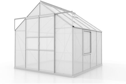 Tuinkas Meridian 2 6700 - Polycarbonaat 4mm - Aluminium - 257x258x232cm