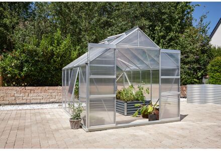 Tuinkas Meridian 2 8300 - Polycarbonaat 6mm - Aluminium - 257x321x232cm