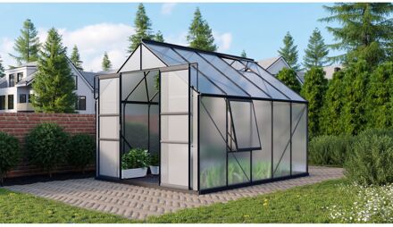 Tuinkas Meridian 2 8300 - Polycarbonaat 6mm - Zwart - 257x321x232cm