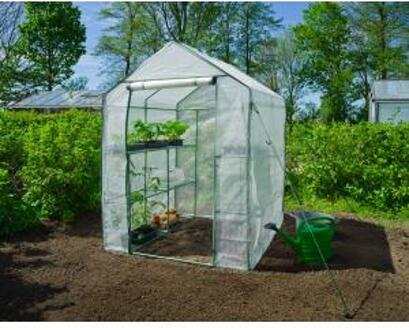 Tuinkas met Dubbele Etages Groen, Transparant