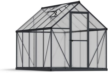 Tuinkas Mythos 6x10 - Polycarbonaat - Grijs - 185x306x208cm