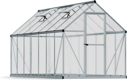 Tuinkas Mythos 6x14 - Polycarbonaat - Zilver - 426x185x208cm