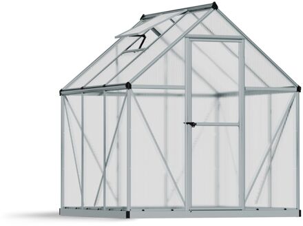 Tuinkas Mythos 6x6 - Polycarbonaat - Zilver - 185x186x208cm
