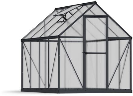 Tuinkas Mythos 6x8 - Polycarbonaat - Grijs - 185x247x208 Cm