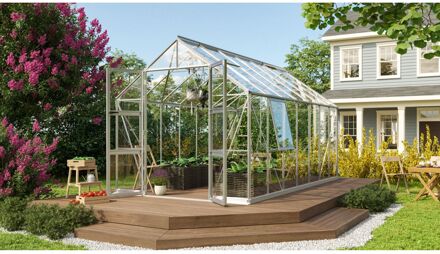 Tuinkas Olymp 11500 - Veiligheidsglas 3mm - Aluminium - 257x449x254cm