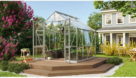 Tuinkas Olymp 6700 - Veiligheidsglas 3mm - Aluminium - 257x263x254cm