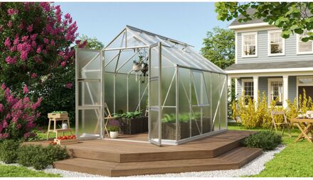 Tuinkas Olymp 8300 - Polycarbonaat 6mm - Aluminium - 257x325x254cm