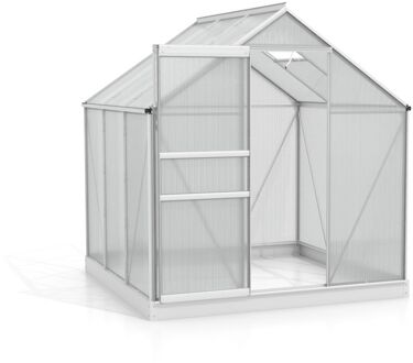 Tuinkas Planet 3800 - Polycarbonaat 6mm - Aluminium - 195x195x207cm