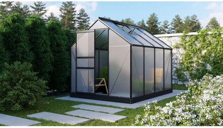 Tuinkas Planet 5000 - Polycarbonaat 6mm - Zwart - 195x257x207cm