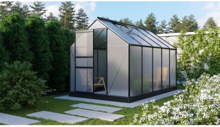 Tuinkas Planet 6200 - Polycarbonaat 6mm - Zwart - 195x321x207cm