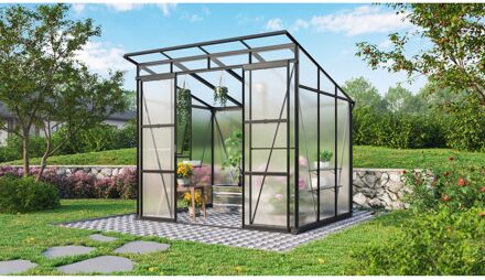 Tuinkas Playa 5900 - Polycarbonaat 6mm - Zwart - 258x229x231cm