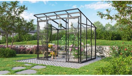 Tuinkas Playa 5900 - Veiligheidsglas 3mm - Zwart - 254x192x231cm