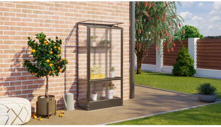 Tuinkas Polis 350 - Polycarbonaat 4mm - Zwart - 81x43x166cm