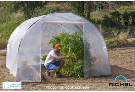 Tuinkas Richel 3x3m - Polyethyleenfolie - Transparant - 59x150x13cm